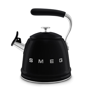 SMEG 50's Style Siyah   Set Üstü Islıklı Kettle 2.3 Lt