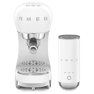 Smeg Manuel Espresso Kahve Makinesi + Süt Köpürtme Makinesi Bundle Beyaz