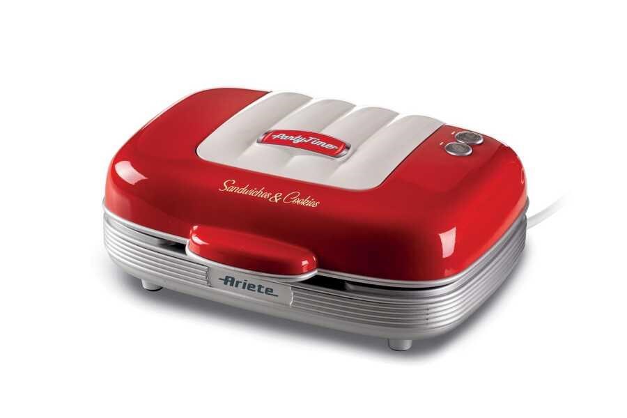 ARIETE PARTY TIME SANDWICH MAKİNESİ 3 IN ONE RED