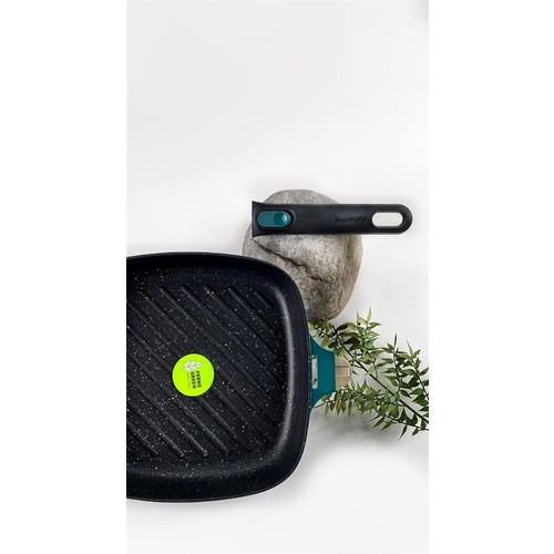 Berghoff Gem Çıkarılabilir Saplı Stay Cool Izgara Kare Tava Yeşil 24 Cm