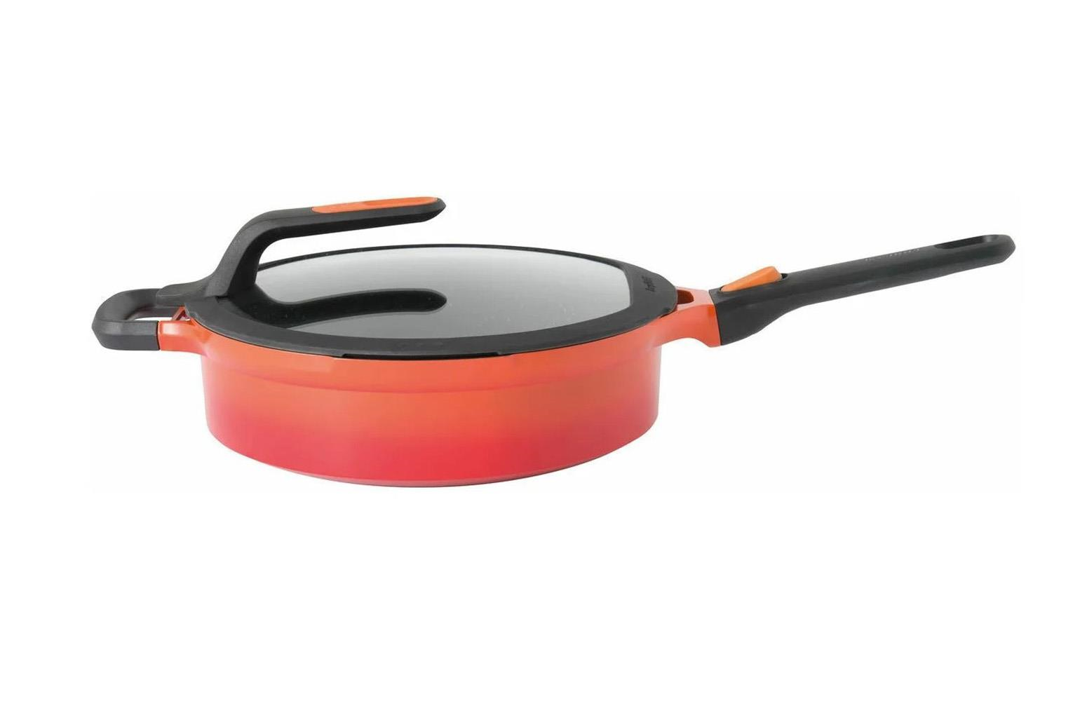 Berghoff Gem Stay Cool Kulplu Pilav Tenceresi Turuncu 28 Cm