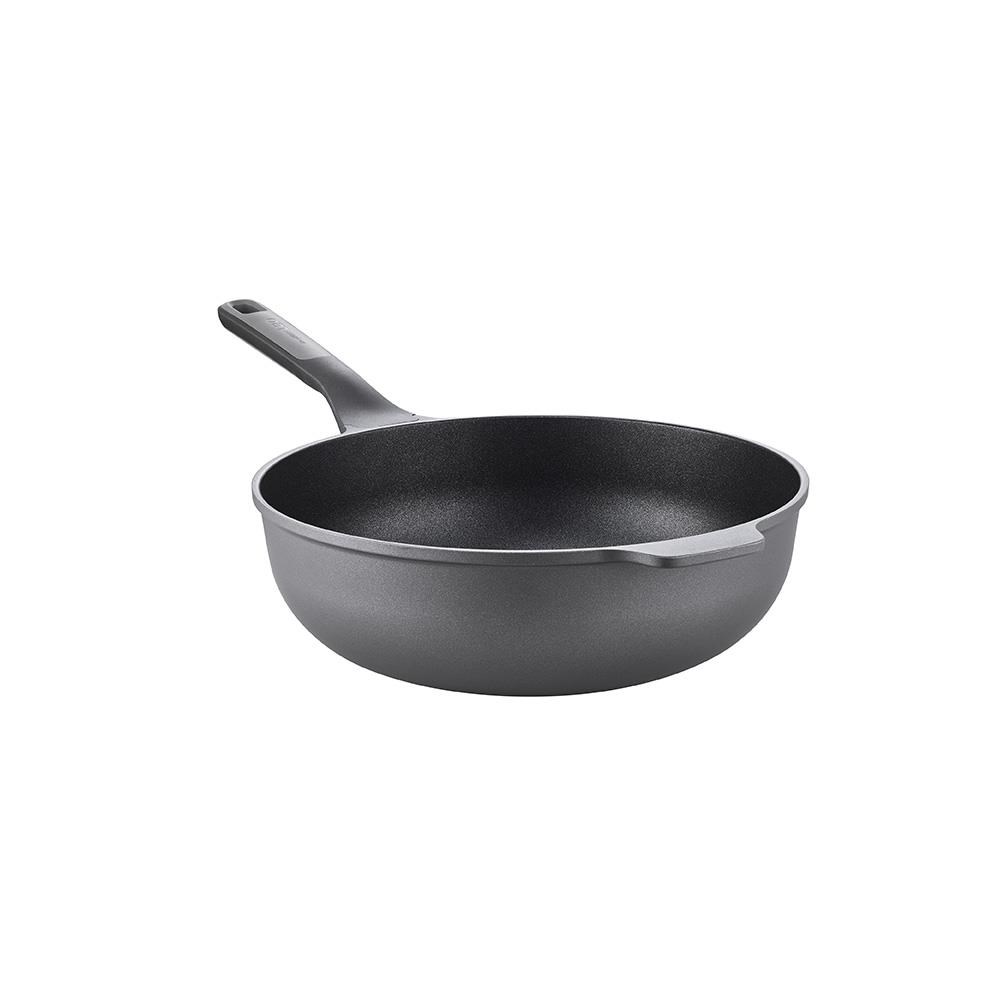 BergHOFF LEO STONE Yapışmaz Alüminyum Döküm Wok Tava 30 cm