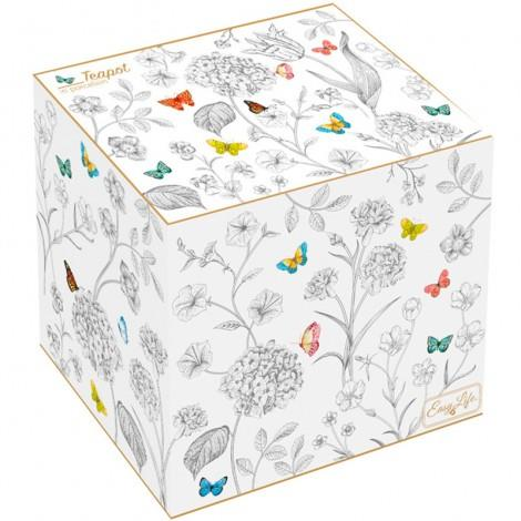 Easy Life Fleurs & Papillons Porselen Çaydanlık 800 ml