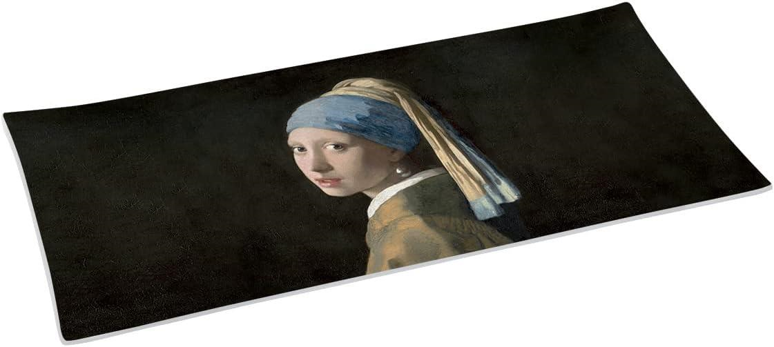 Easy Life MasterPiece Desenli Cam Tepsi 36x17 cm Girl With a Pearl Earring