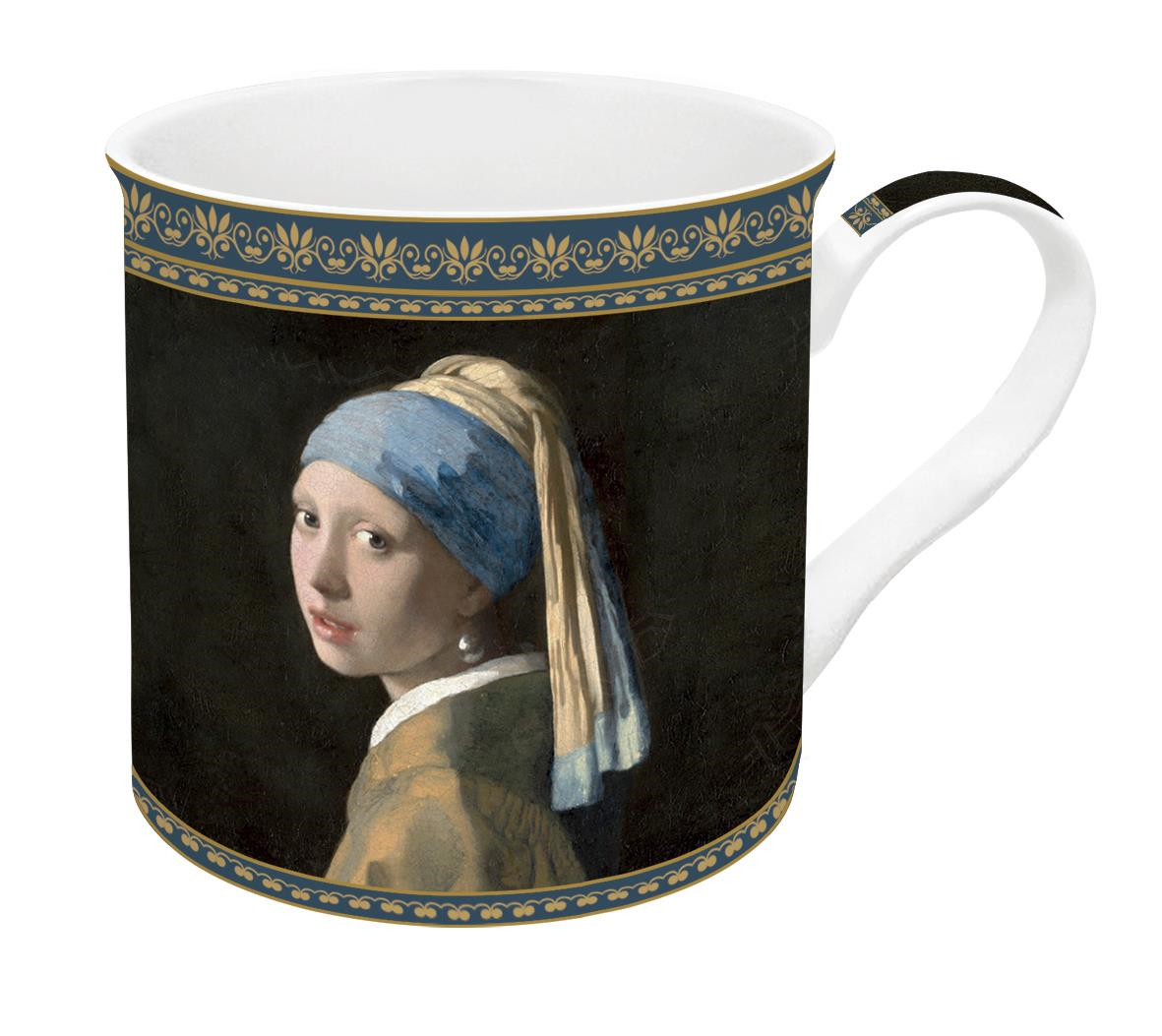 Easy Life MasterPiece Fine China Kulplu Bardak 300 ml. Girl With a Pearl Earring