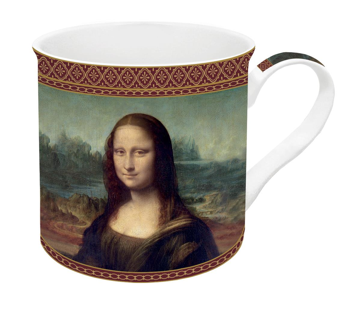 Easy Life MasterPiece Fine China Kulplu Bardak 300 ml. The Mona Lisa
