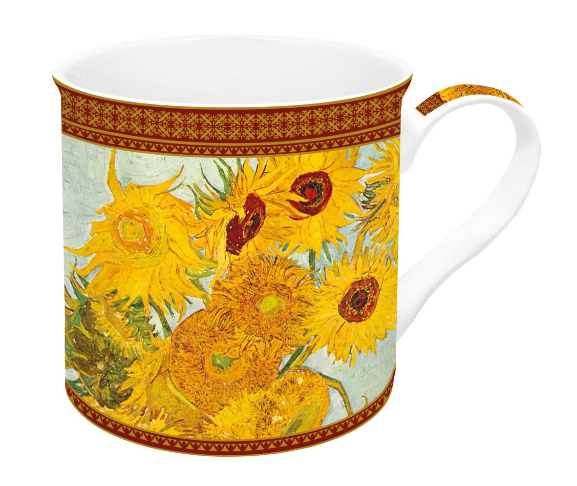 Easy Life MasterPiece Fine China Kulplu Bardak 300 ml. Vase With Twelve Sunflowers