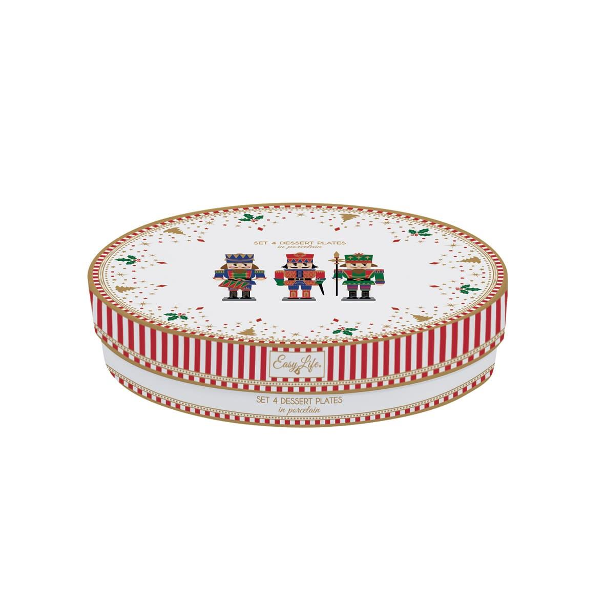 Easy Life Nutcracker 4'lü Porselen Pasta Tabağı Ø 19 cm