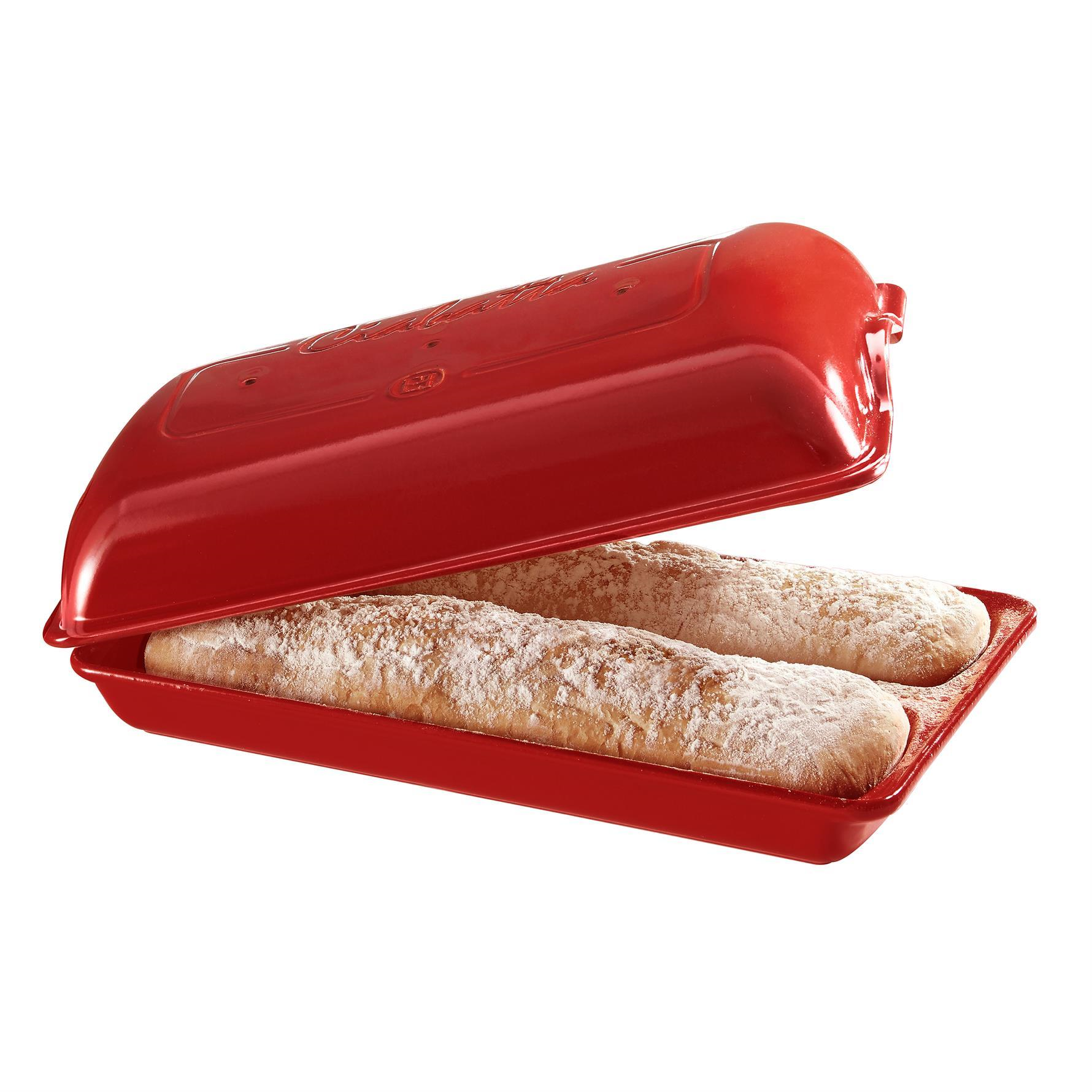 Emile Henry 2'li Baget Ekmek/Fırın Kabı Dikdörtgen 39x23 cm - EH345502