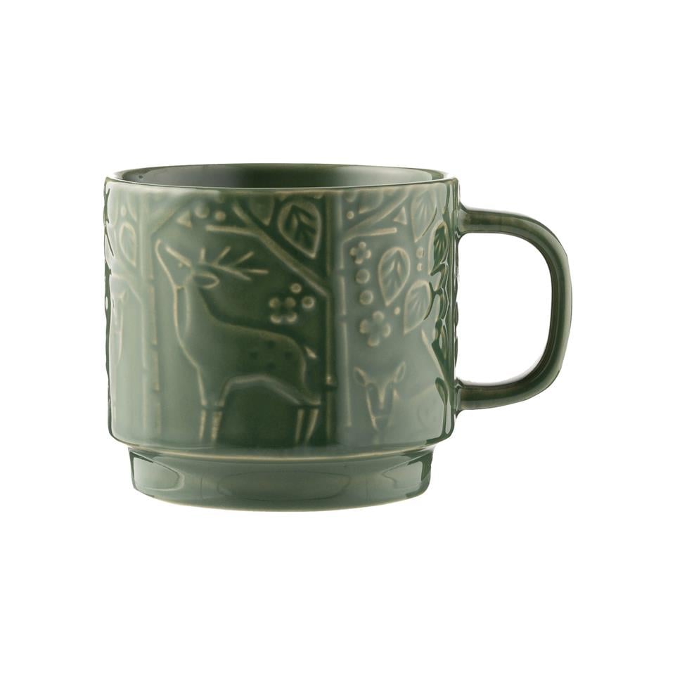 M.Cash In The Forest Mug 300 Ml Yeşil