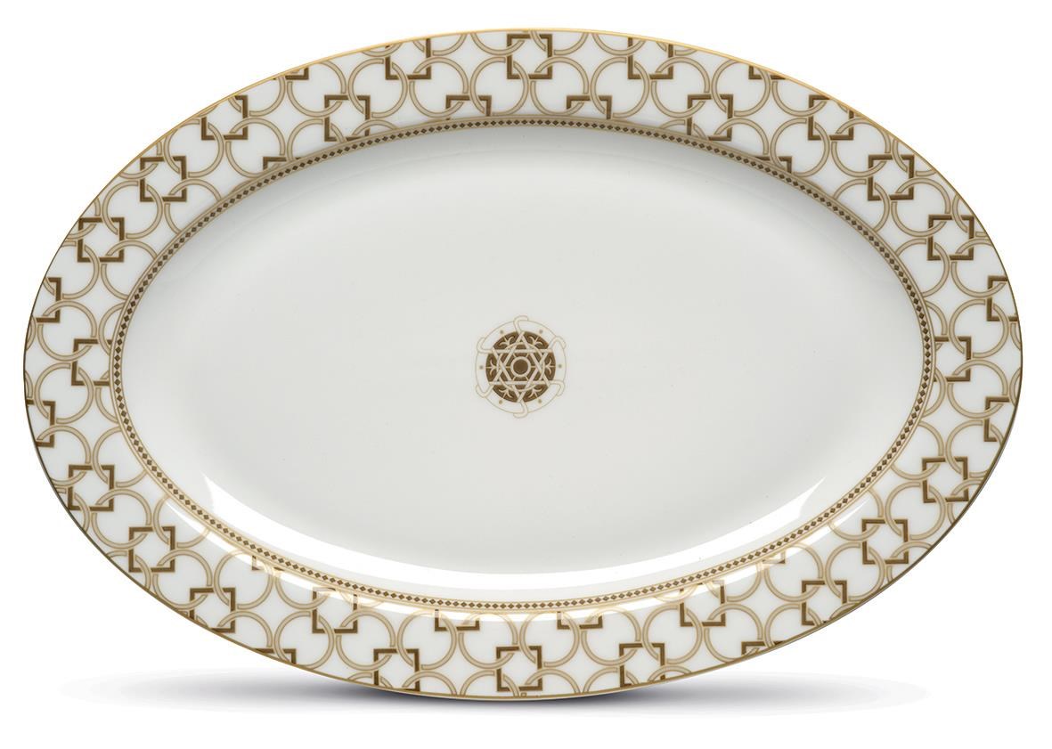 Pozzi Milano Deco Porselen Oval Servis Tabağı 36cm x 24,5cm - PM0132 DECO