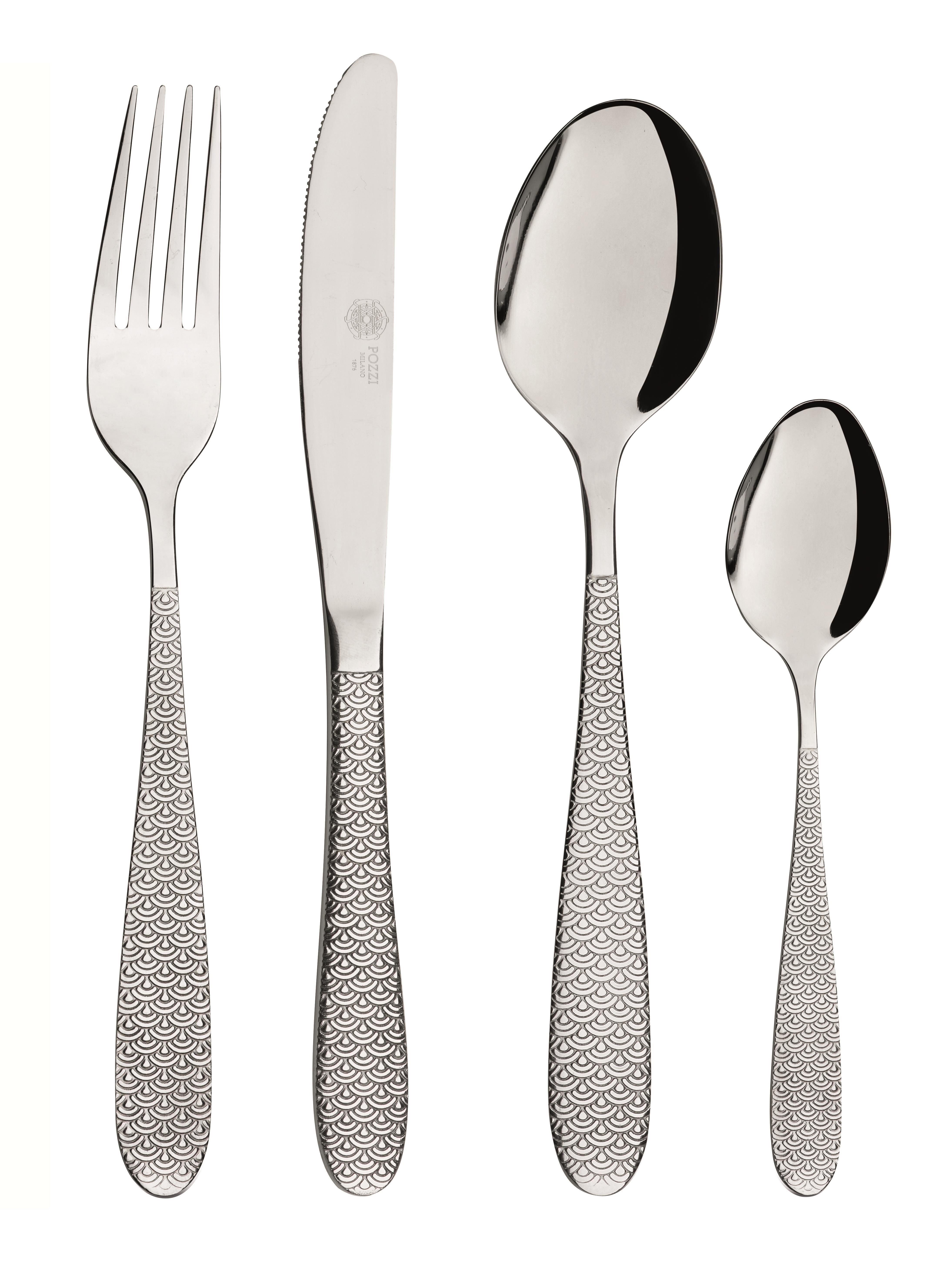 Pozzi Milano Essentials 24 Parça Çatal Bıçak Takımı - PM0110 S