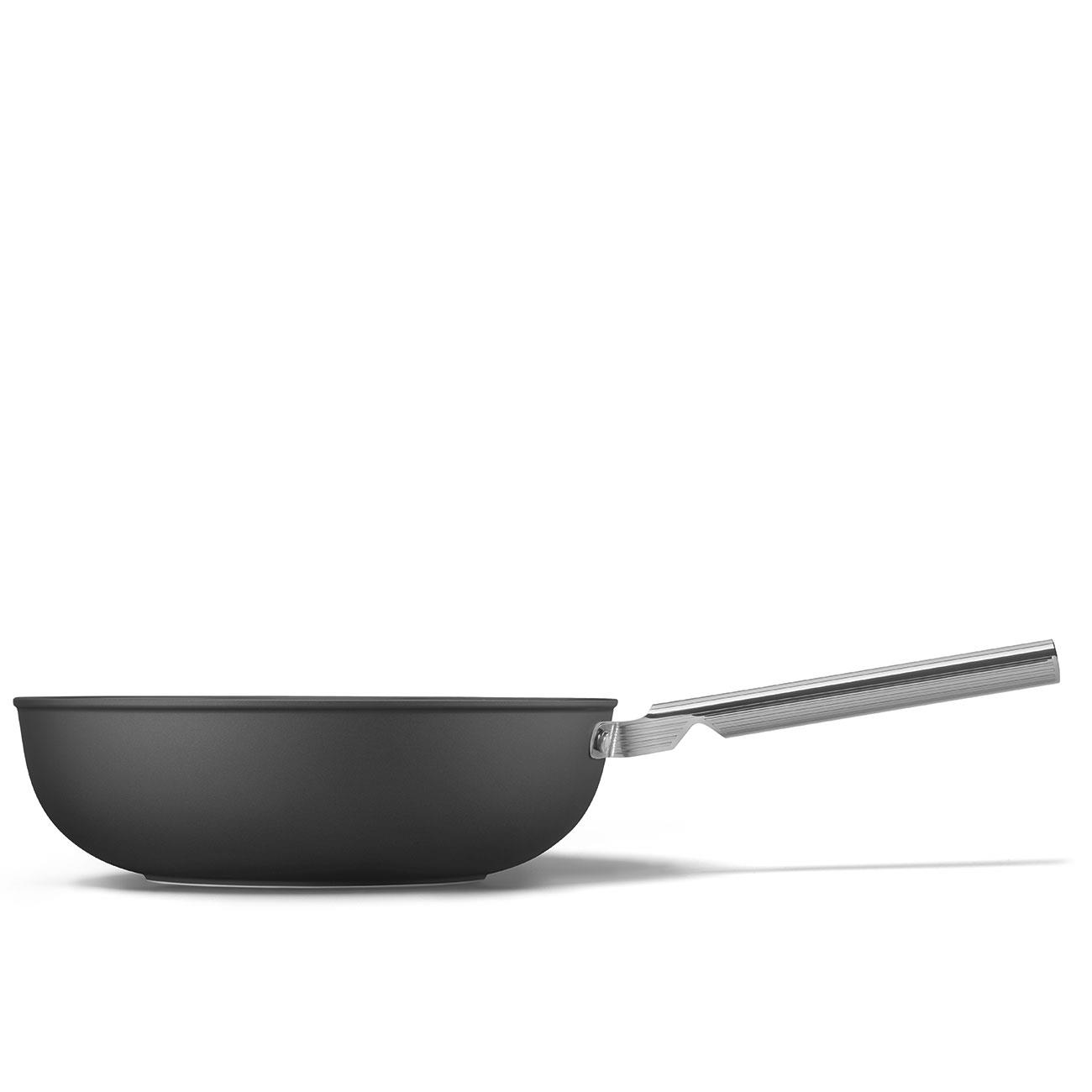 SMEG 30CM WOK TAVA SİYAH