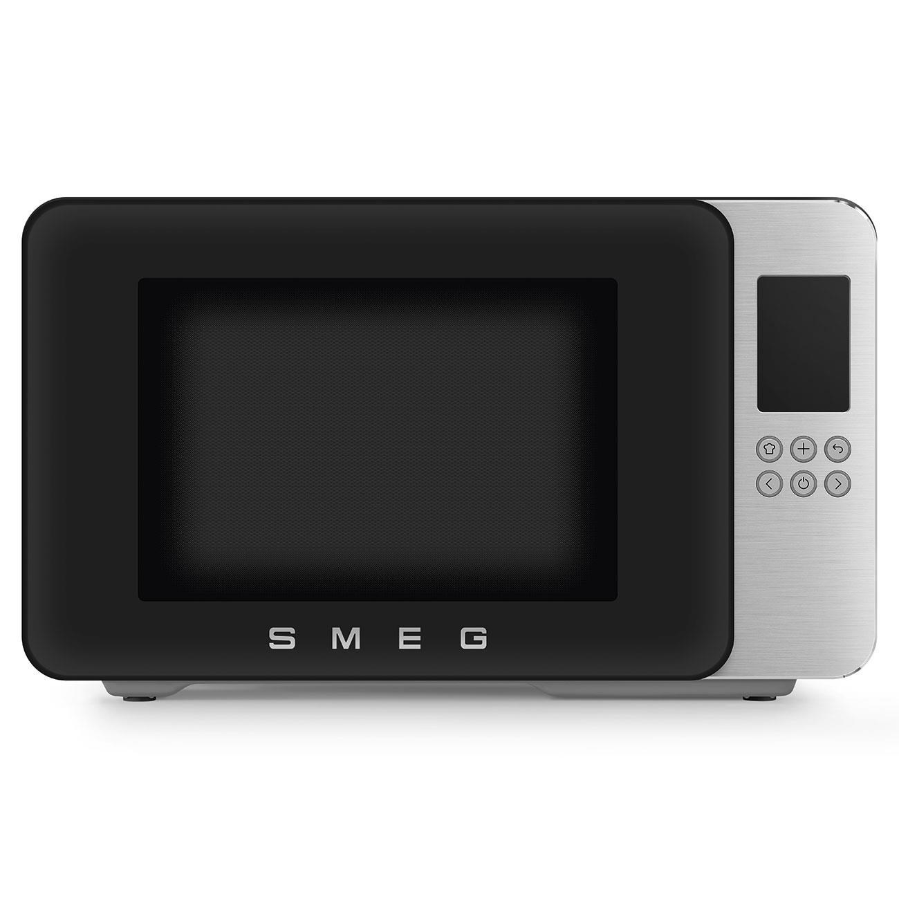 Smeg Retro Solo Izgaralı Mikrodalga Fırın Mat Siyah