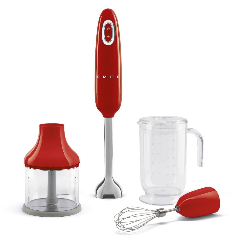 Smeg Sürahili El Blender Seti Kırmızı