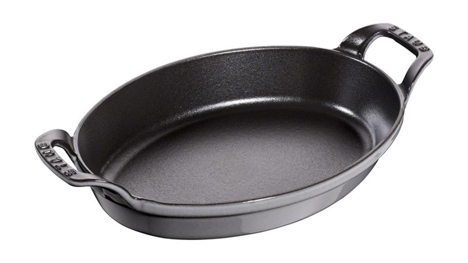Staub 24cm Çift Kulplu Demir Döküm Sahan/Fırın Kabı Grafit Gri - 405095620