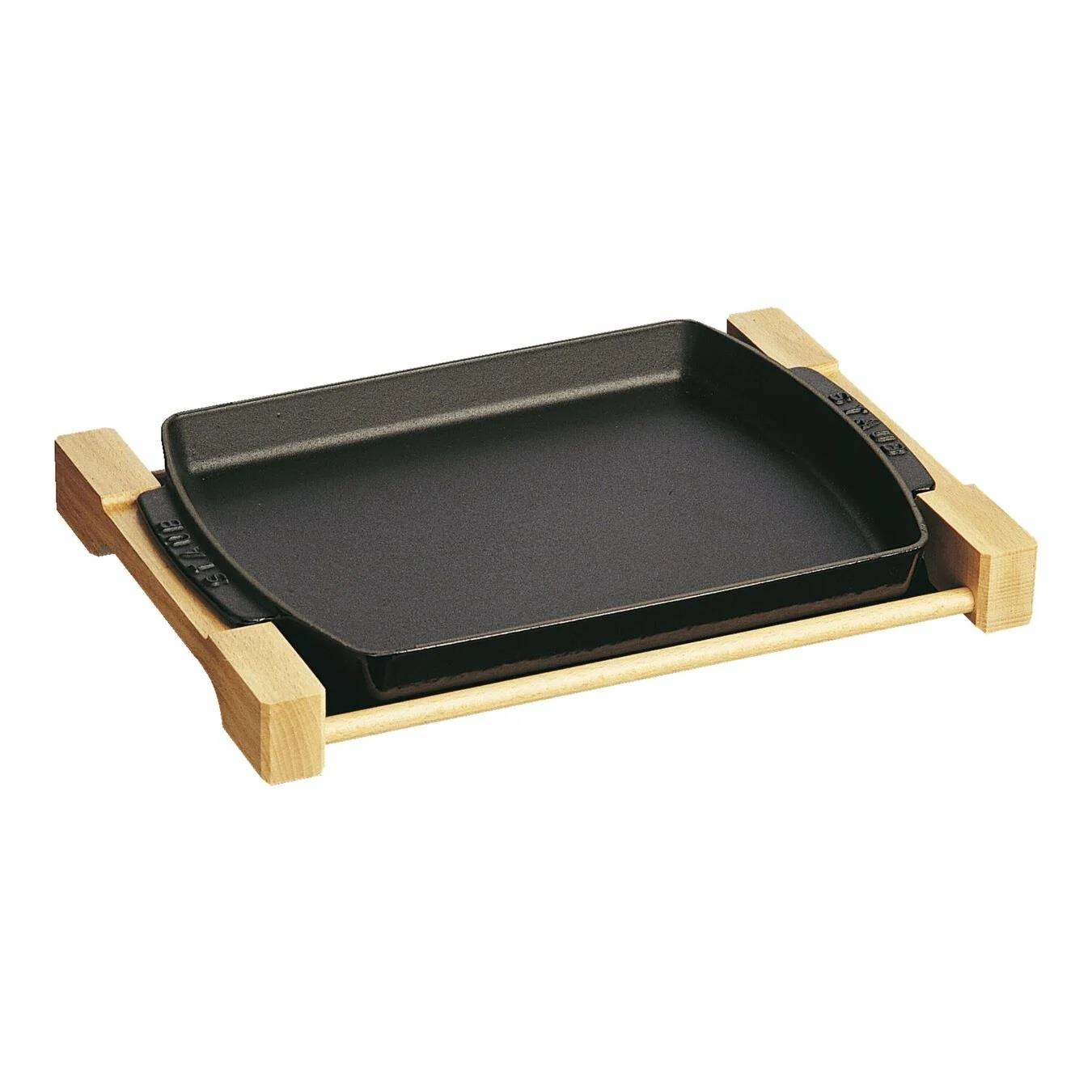 Staub Demir Döküm Servis Tabağı 33cm x 22cm Siyah - 405095230