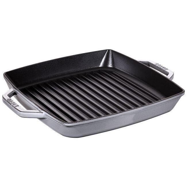 STAUB LA COCOTTE 28 CM DEMİR DÖKÜM IZGARA TAVA GRAFİT GRİ - 405116840
