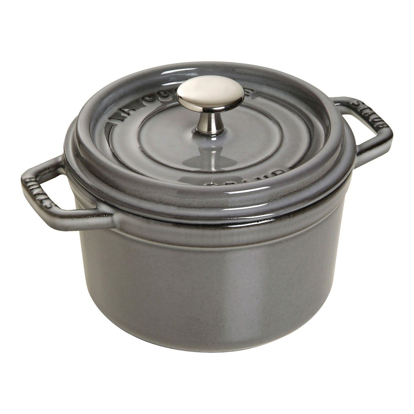 Staub LA COCOTTE Döküm Tencere Grafit Gri 14cm 800ml Yuvarlak