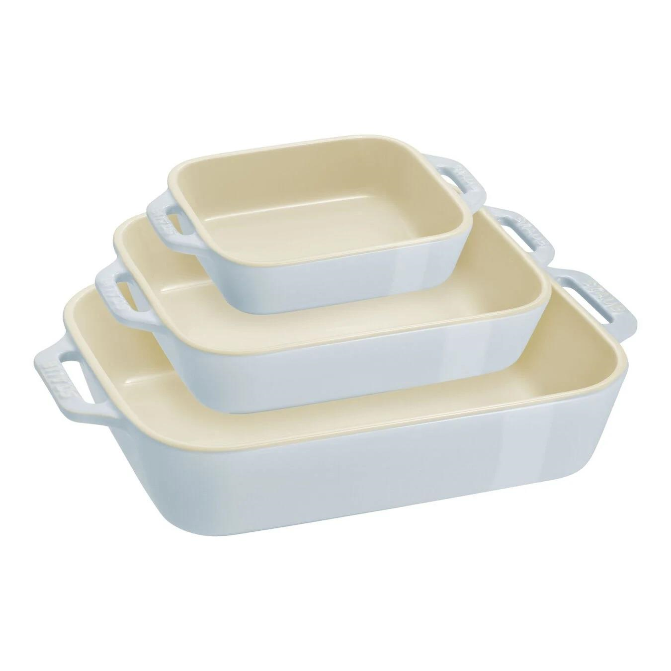 STAUB SERAMİK FIRIN KABI SETİ 3PRÇ BEBEK MAVİSİ - 1025100