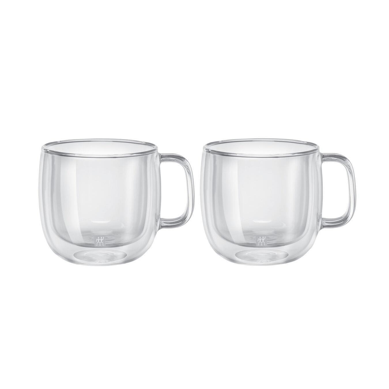 Zwilling Çift Camlı Kulplu 2'Li Cappucino Bardak Seti - 450 ML