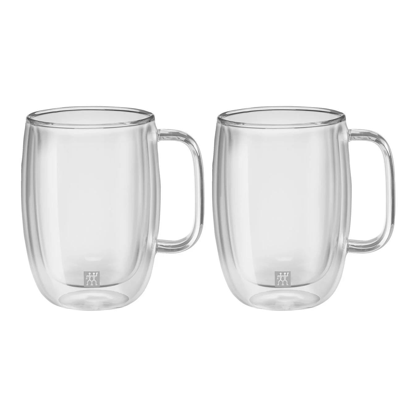 Zwilling Çift Camlı Kulplu 2'Li Latte Macchiato Bardak Seti - 450 Ml - 395001140