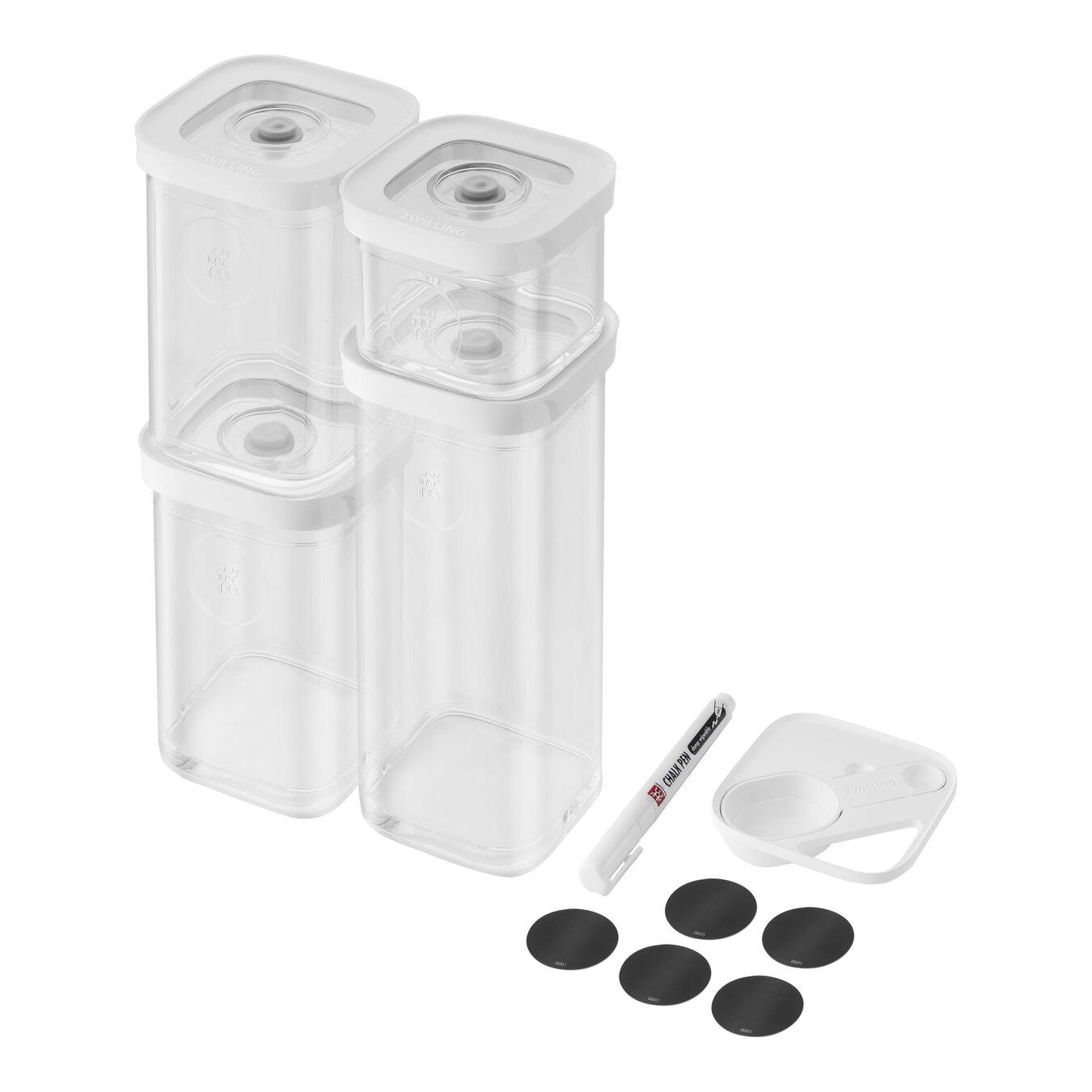 Zwilling Fresh & Save Cube Saklama Kabı Seti S/6 Parça Şeffaf-Beyaz