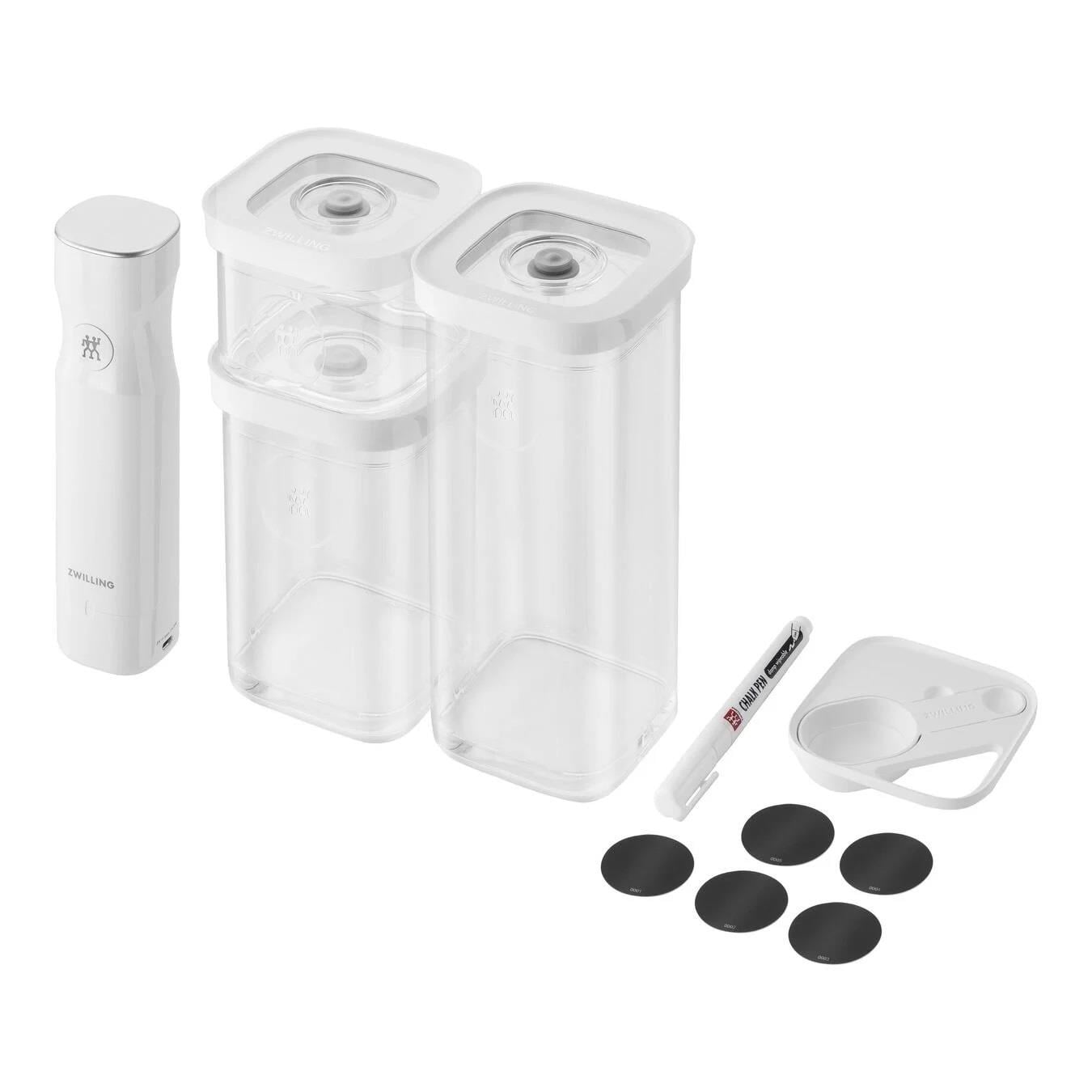 Zwilling Fresh & Save Cube Vakum Başlangıç Seti S/6 Parça Şeffaf-Beyaz