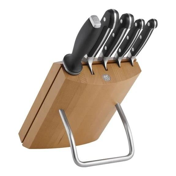 Zwilling Pro Blok Bıçak Seti Kayın Ağacı 6 Parça