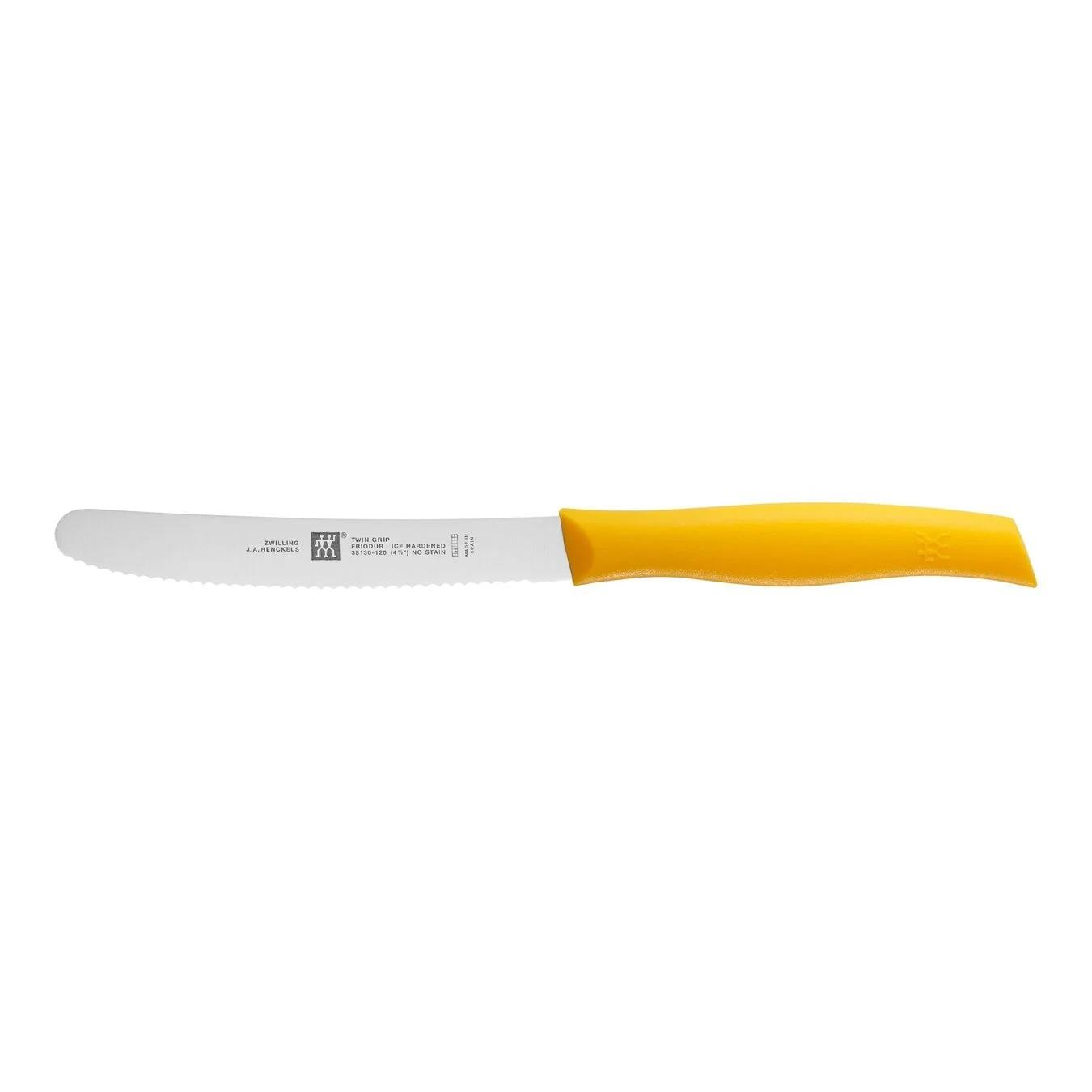 Zwilling Twin Grip 12cm Dalgalı Kenar Çok Amaçlı Bıçak Turuncu
