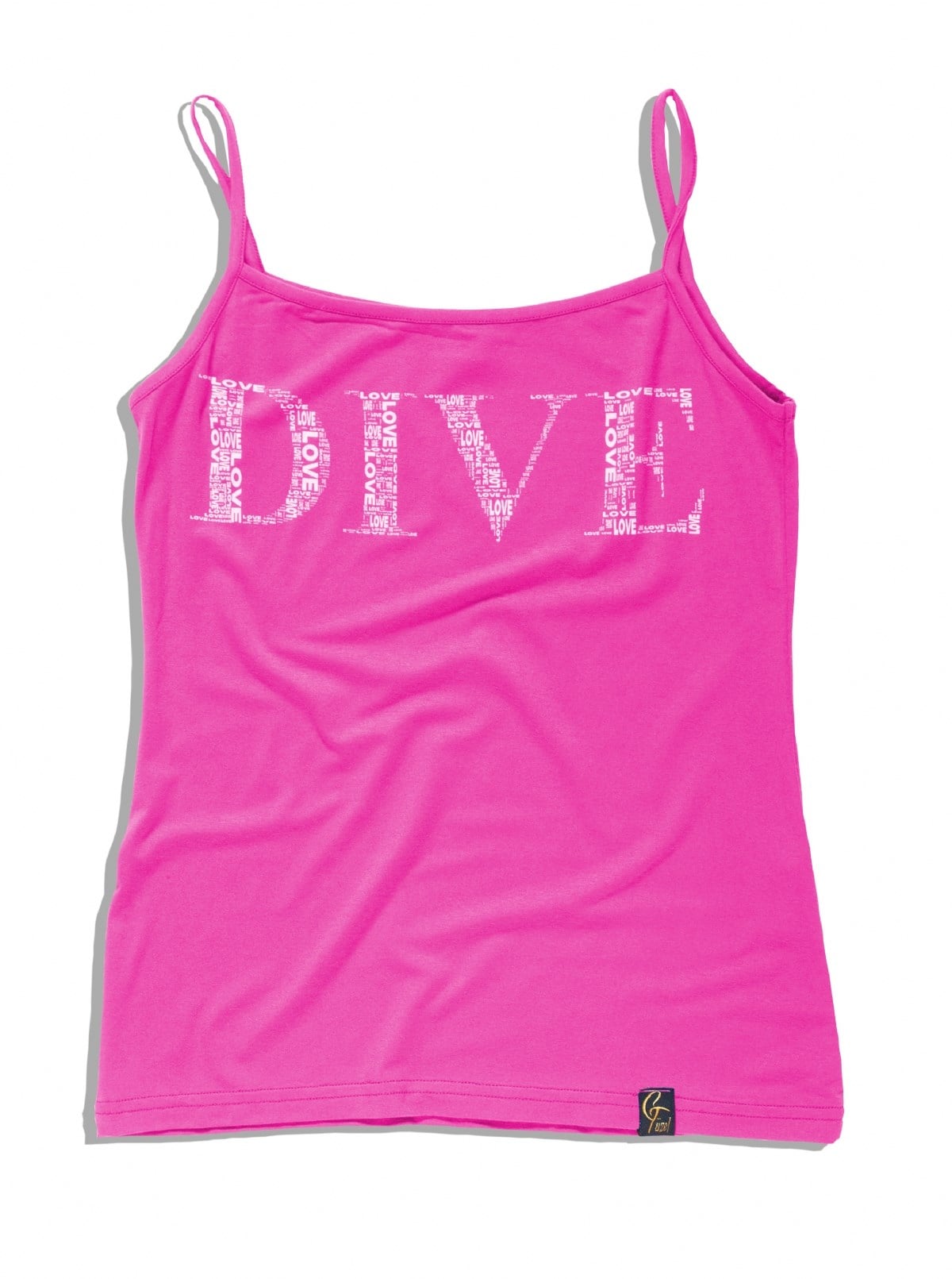 DIVE SPAGHETTI STRAPS TANK TOP PINK