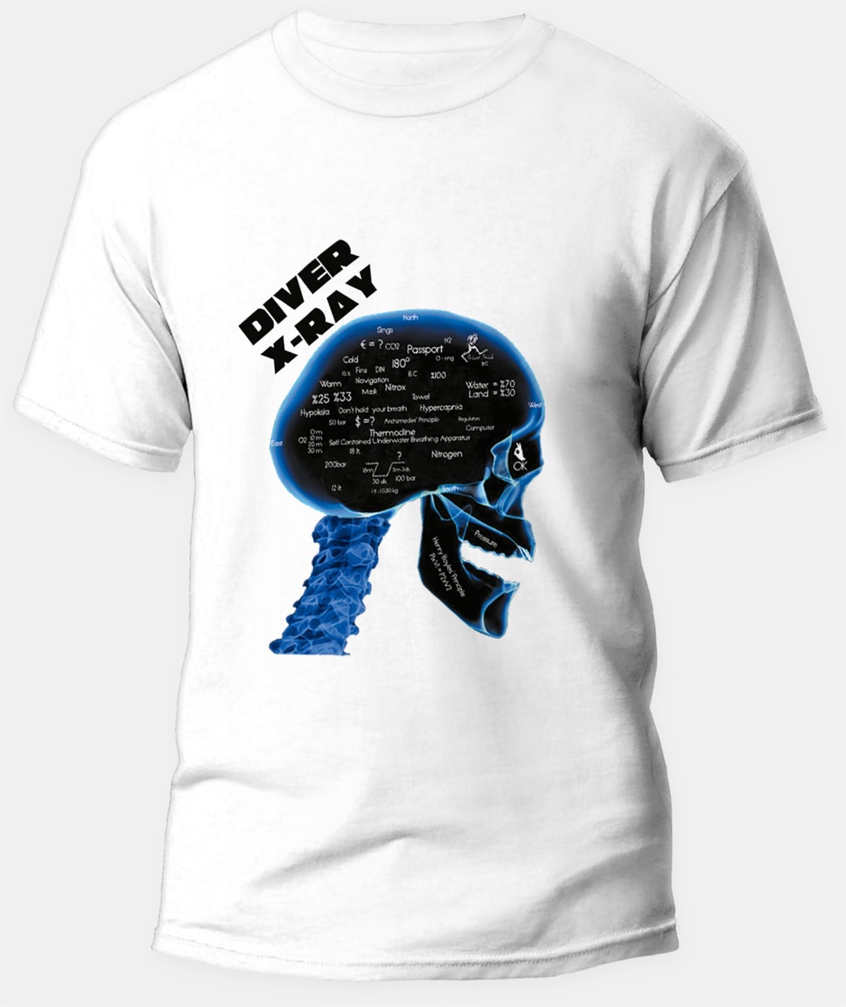 Diver X-Ray Tshirt White