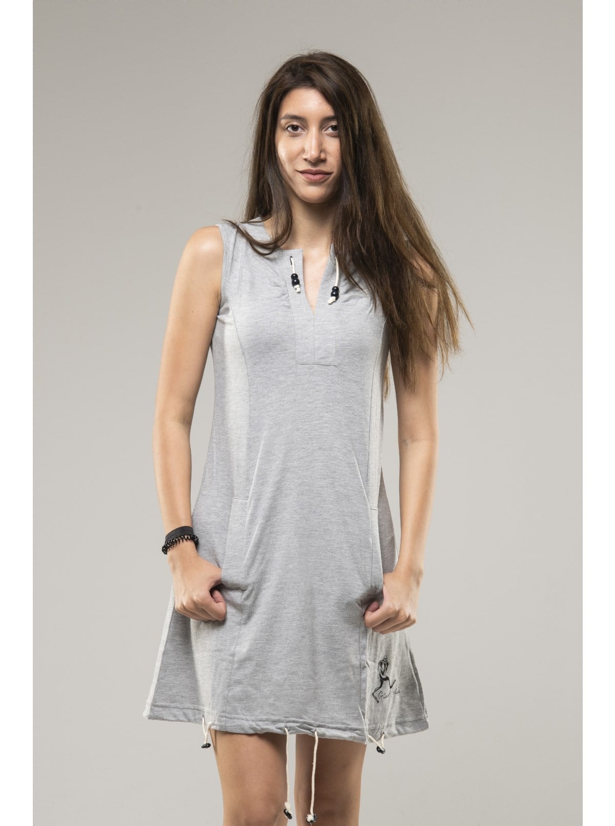 GIANT STRIDE DRESS GREY