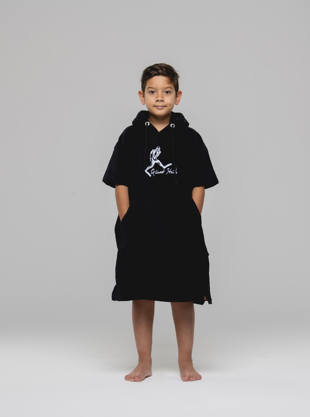 GIANT STRIDE JUNIOR PONCHO BLACK