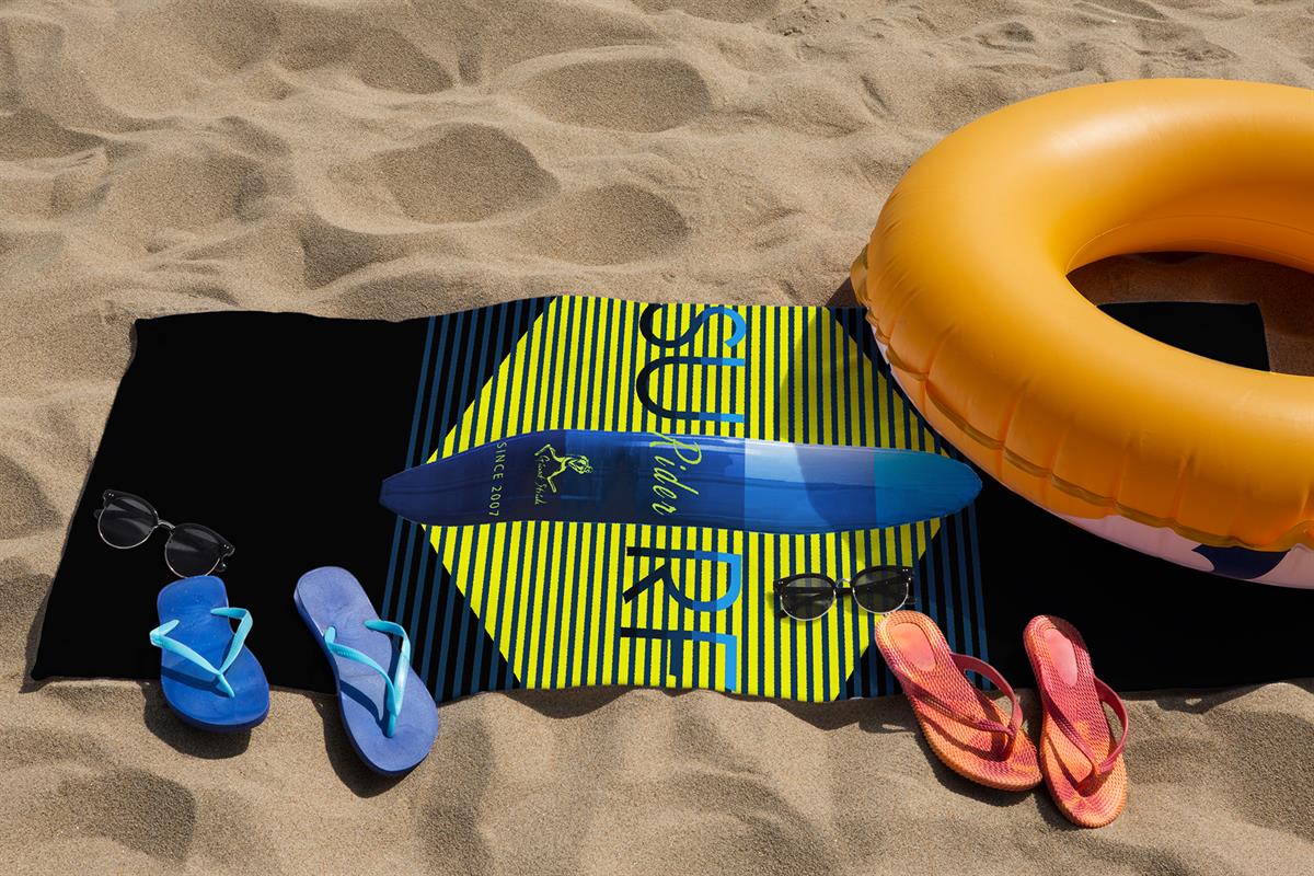 Surf Rider Sarı Plaj Havlusu