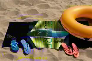 Surf Rider Sarı Plaj Havlusu