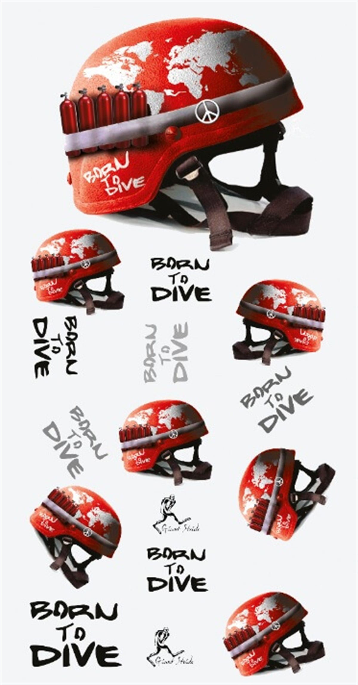 Born To Dive Towel