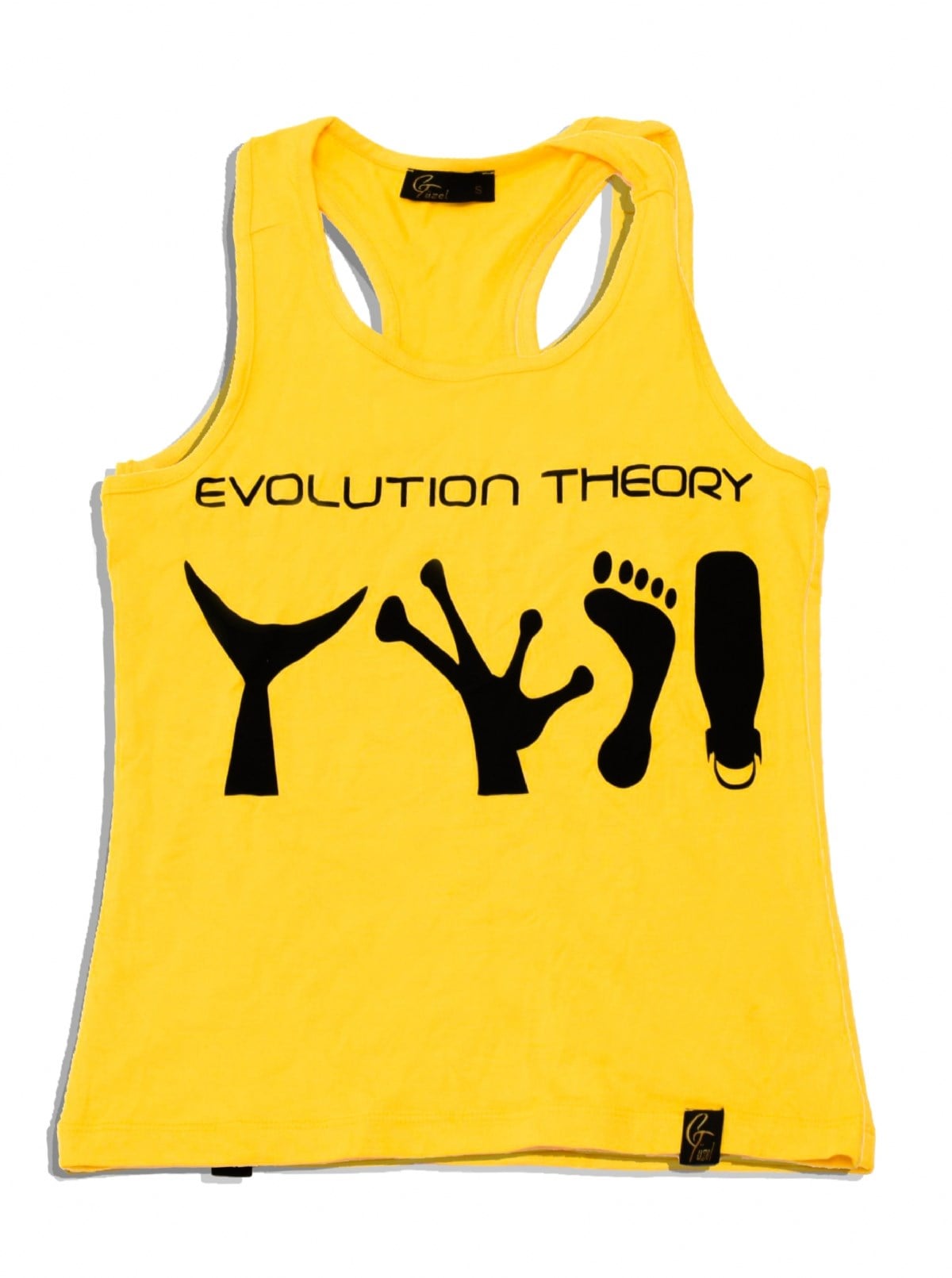 Evolution Theory Racerback Tank Top Yellow