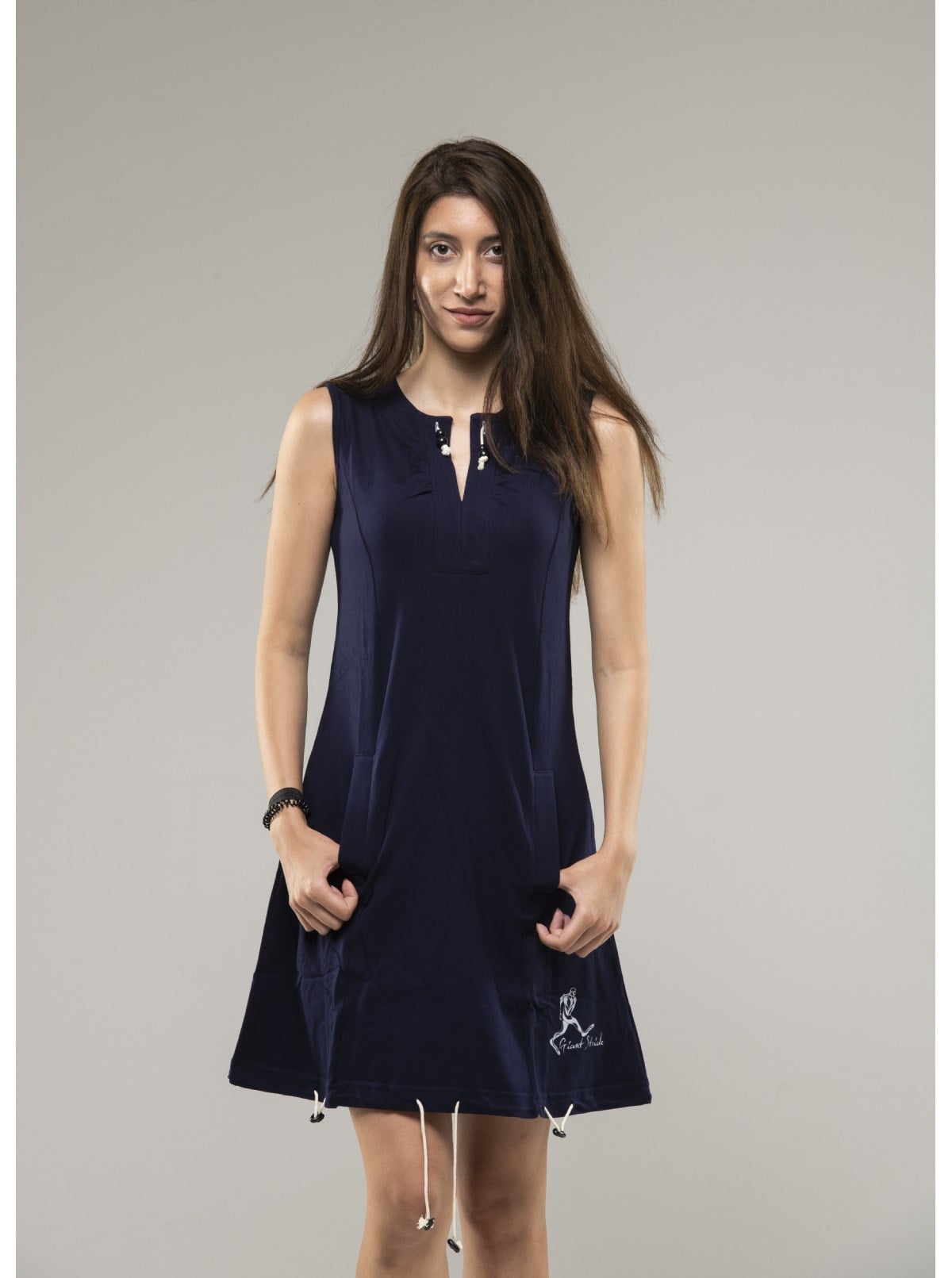 GIANT STRIDE DRESS NAVY