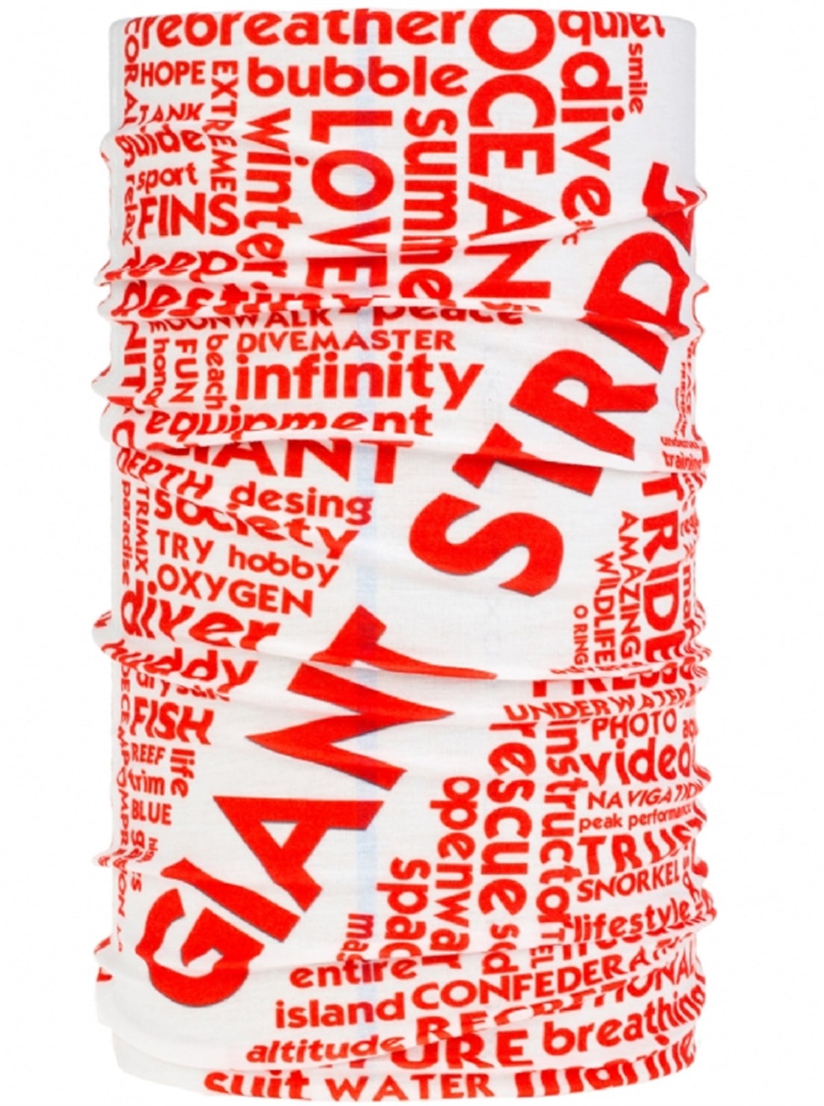 Scuba Tube Giant Stride Words Flag