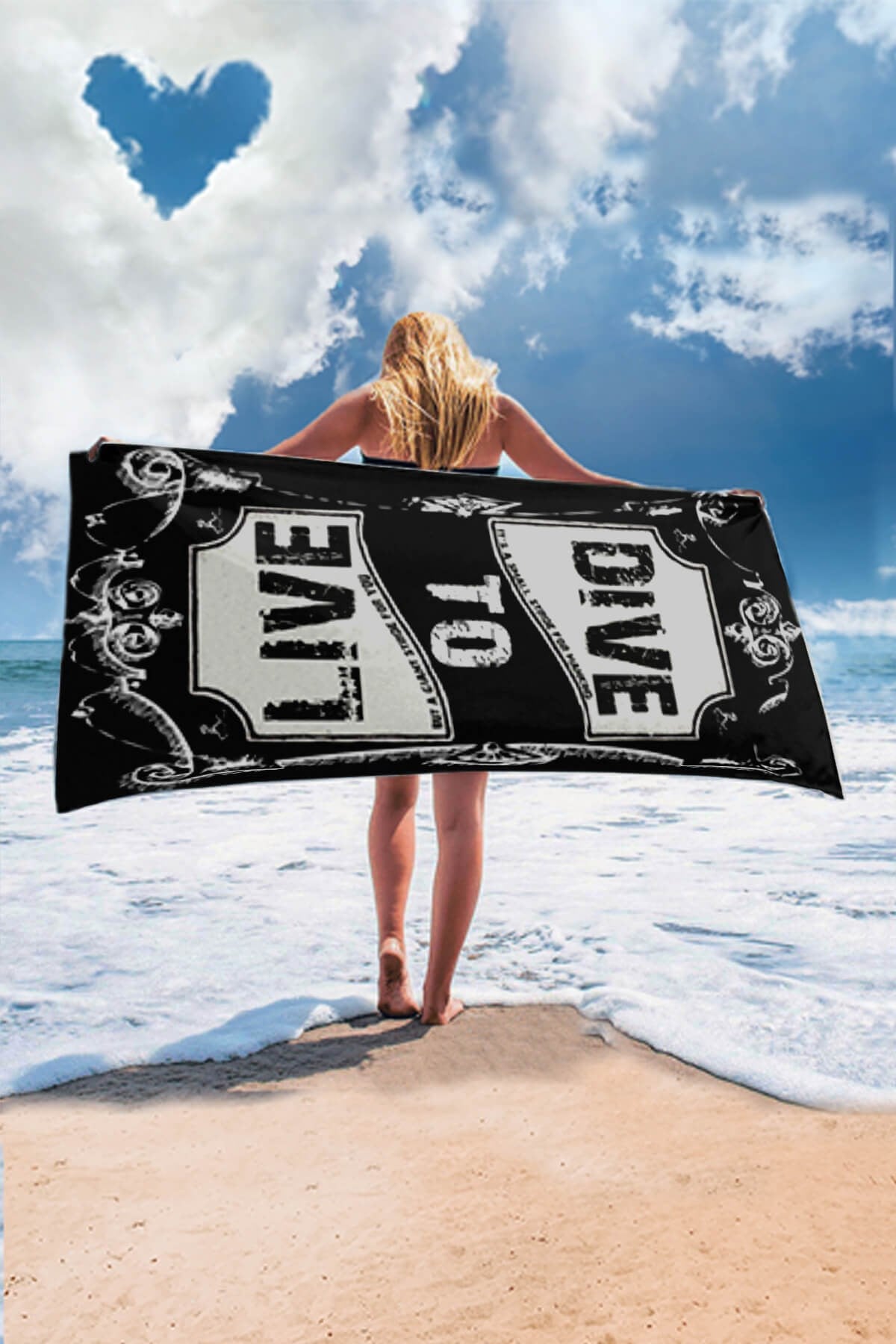 Live To Dive Towel
