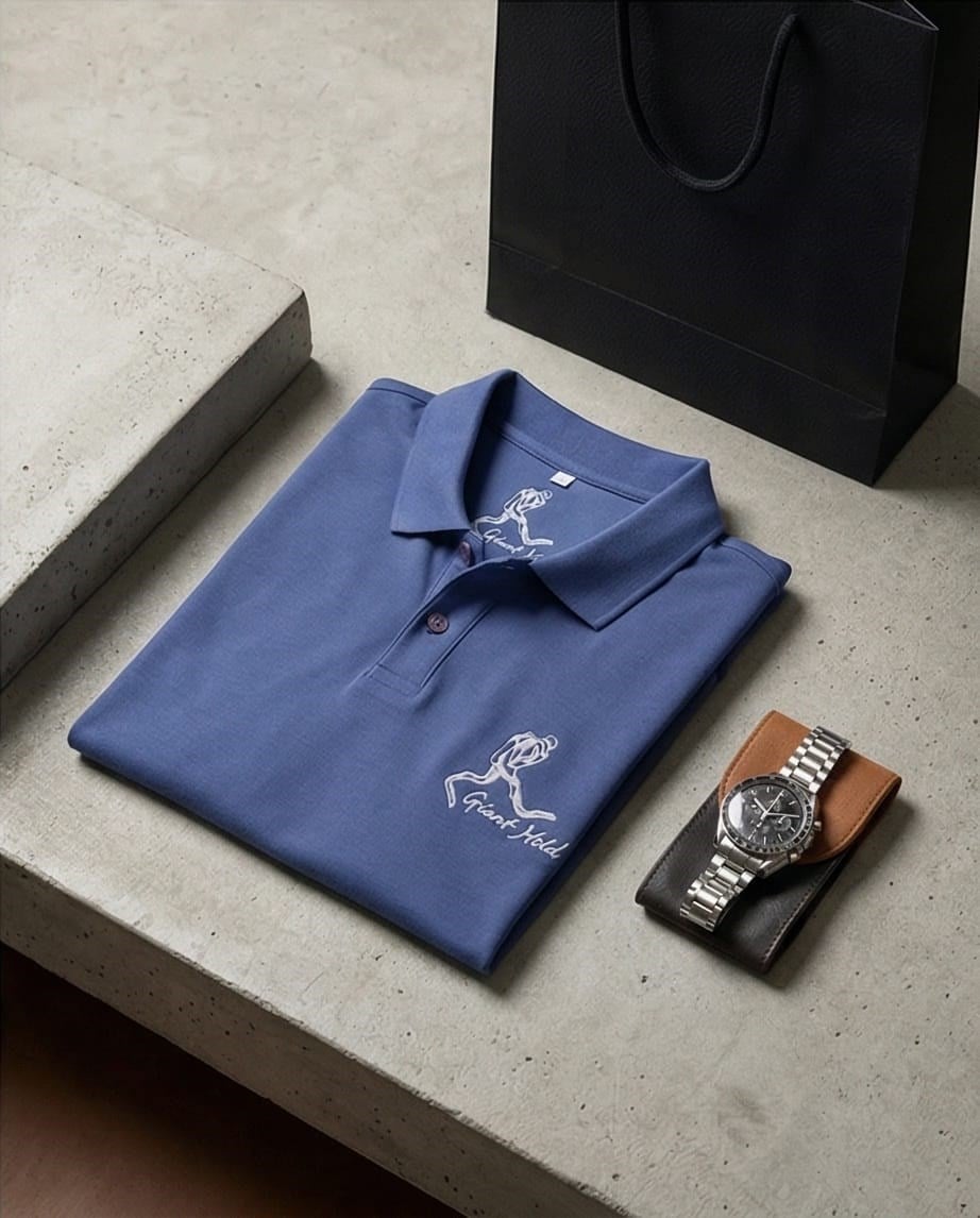 Man Polo T-Shirt Navy