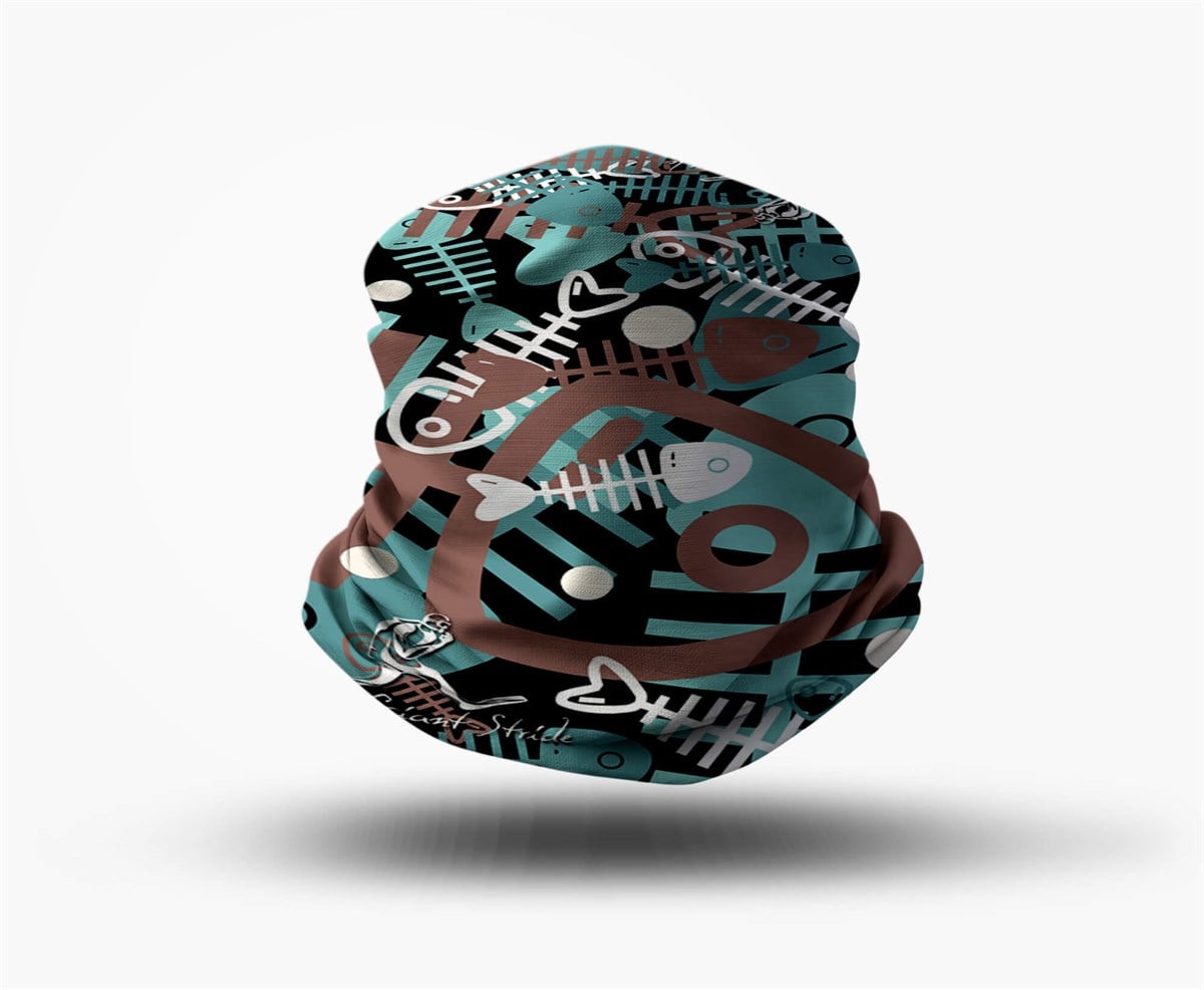 Scuba Tube Fish Bone Green