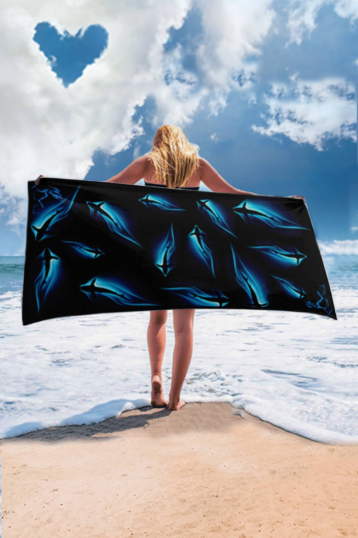 Shark Blue Towel