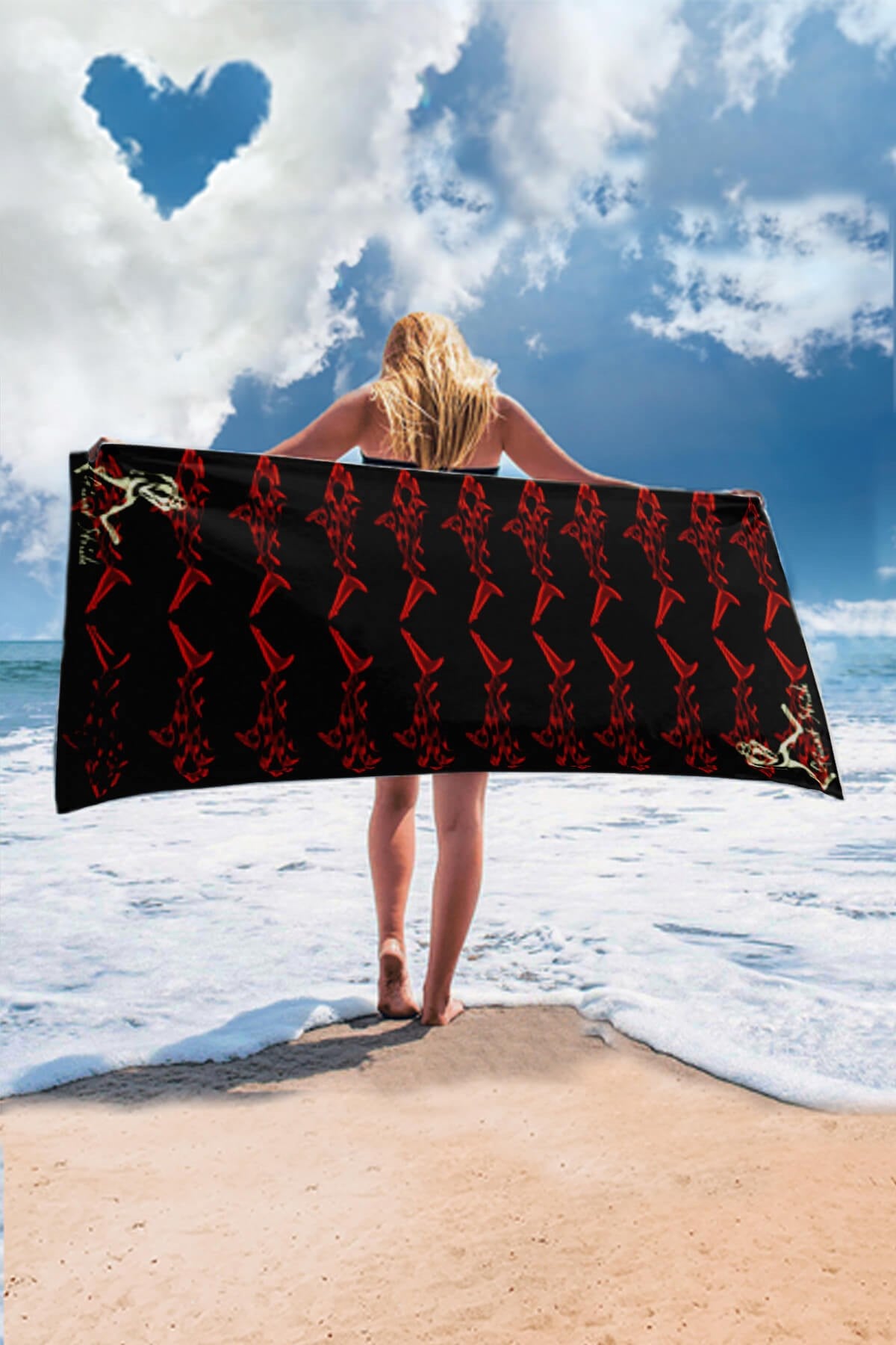 Tribal Shark Towel