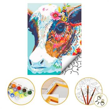 Tale HobbySayılarla Boyama Seti Şirin Dana| TaleHobbyŞirin Dana Sayılarla Boyama Seti 40x50cm