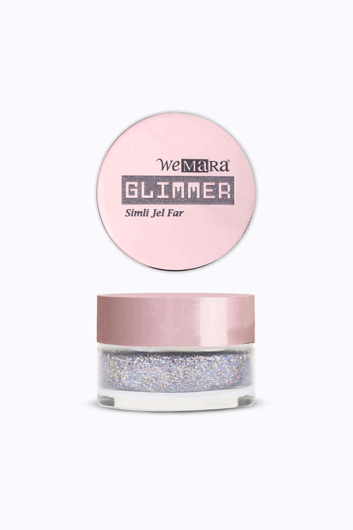 WEMARA GLIMMER SIMLI JEL FAR 001 SILVER RAINBOW 6 ML
