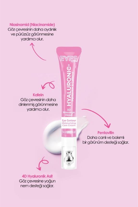 WEMARA HYALURONIC ACID&MOISTURIZING (PEMBE) EYES GYM 18 ML