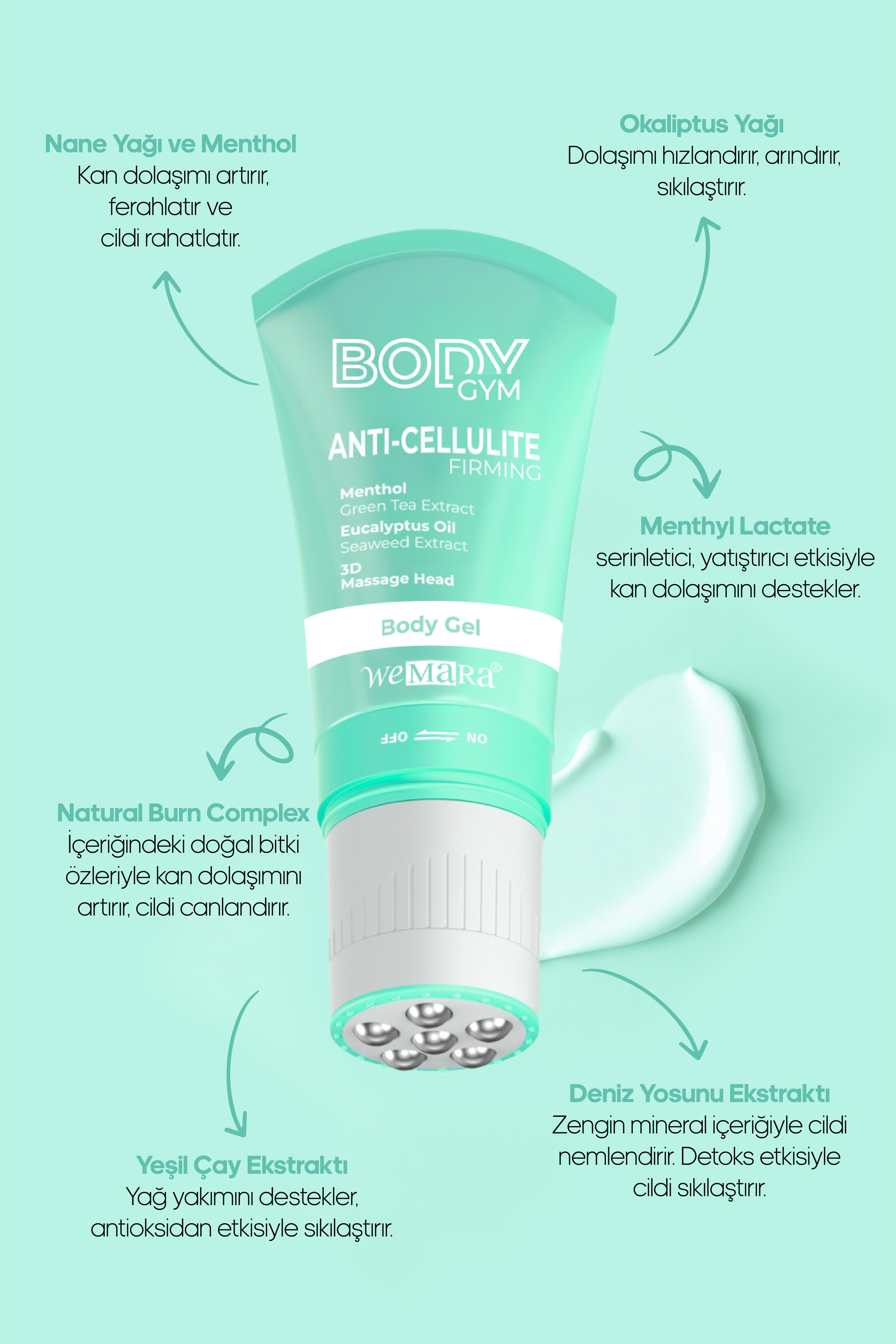 WEMARA ANTI-CELLULITE&FIRMING SOGUTUCU ETKILI BODY GYM 120 ML