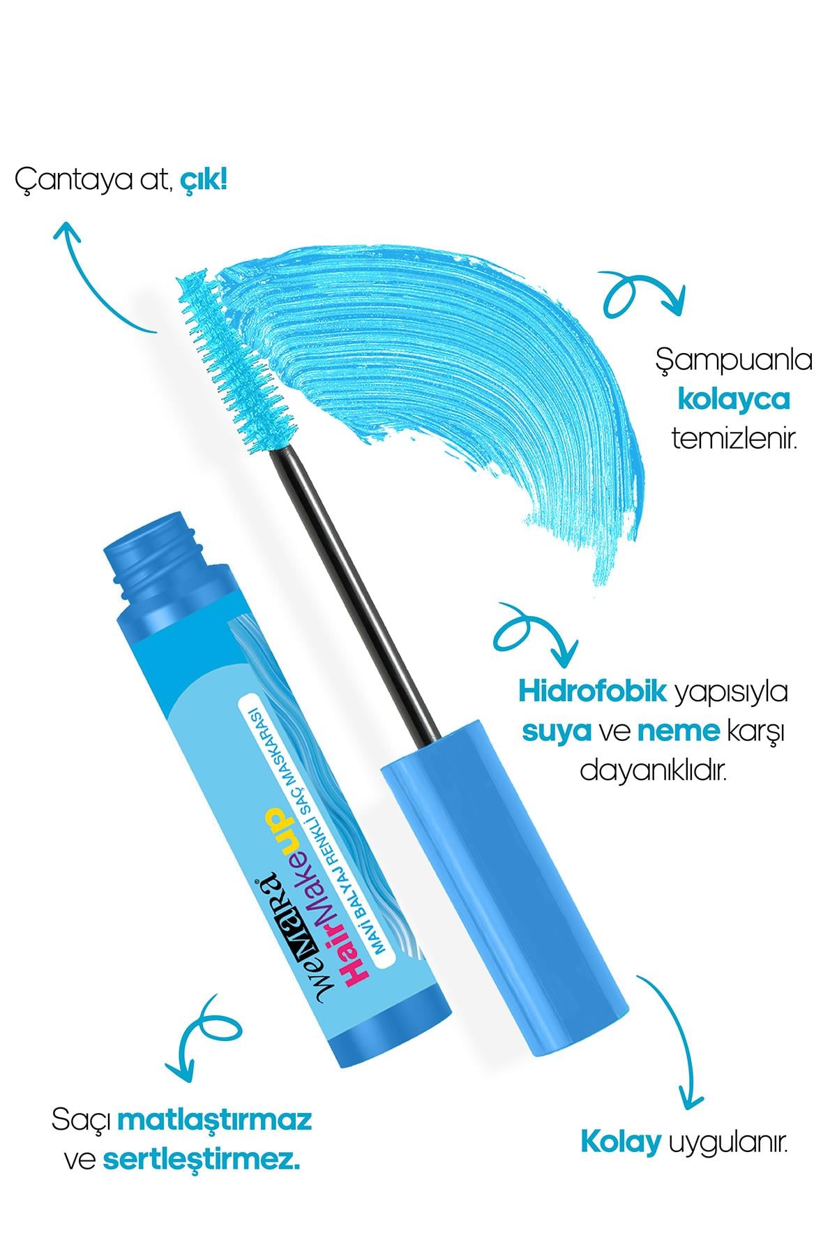 MAVİ BALYAJ SAC MASKARASI 6 ml